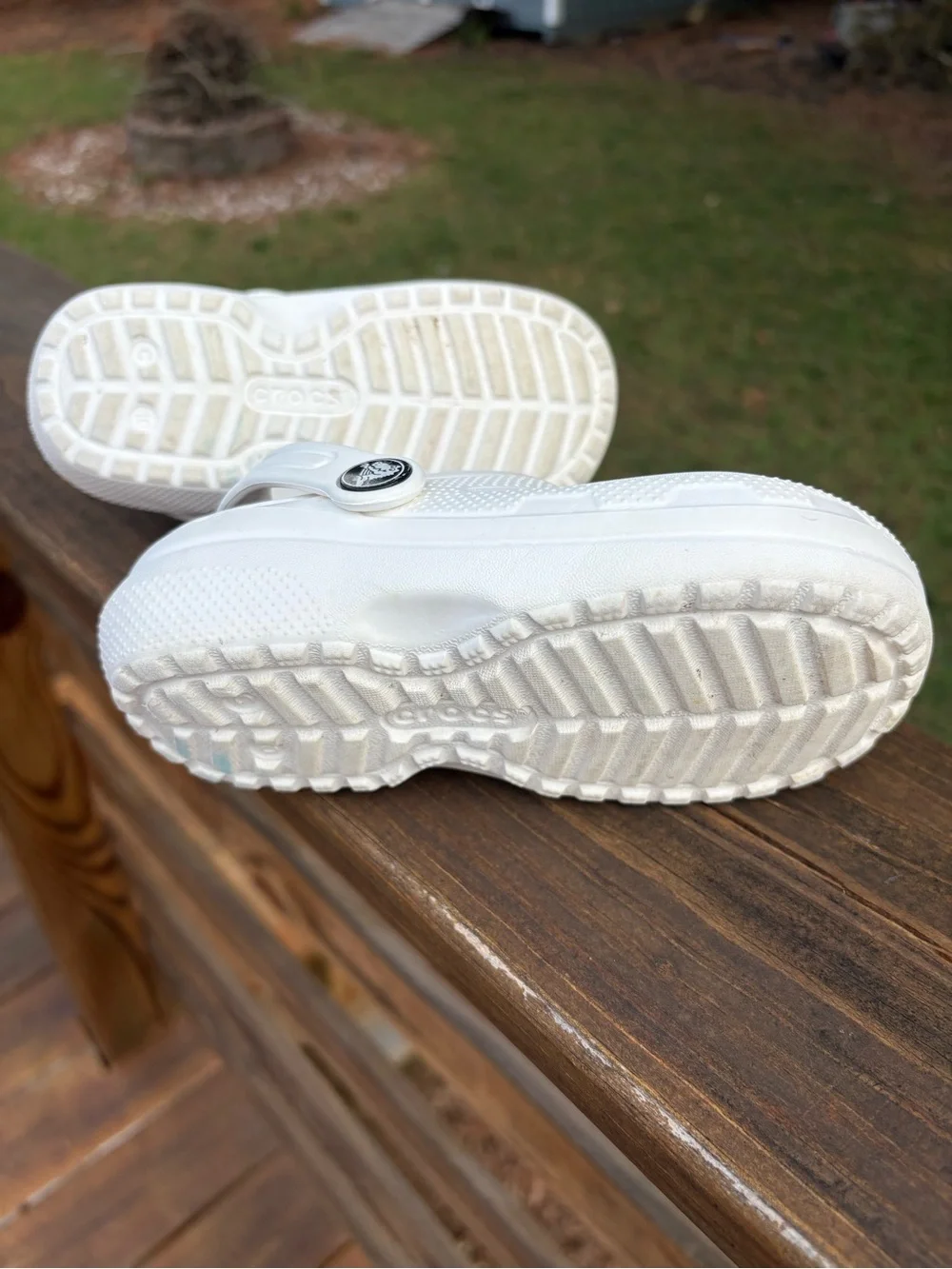 Kids Crocs Classic Lined Clogs White Gray Fur C10 cozy